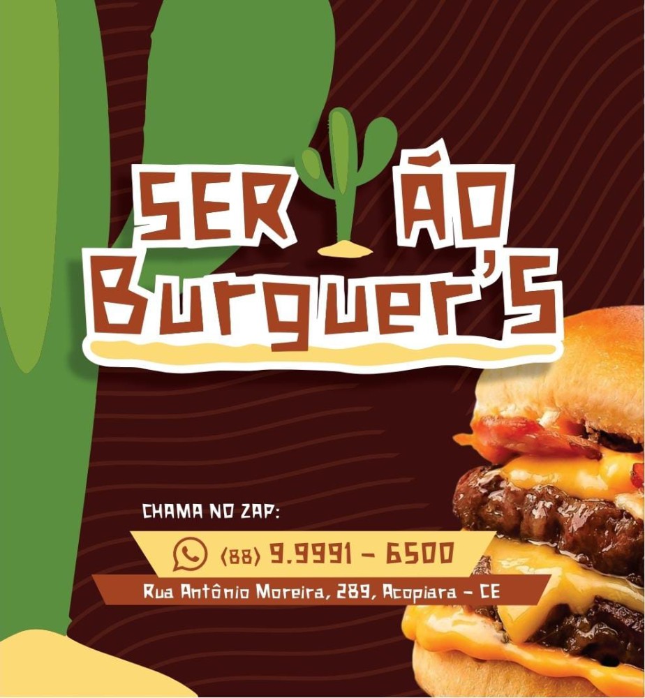 SERTÃO BURGUER'S, O SABOR DO NORDESTE